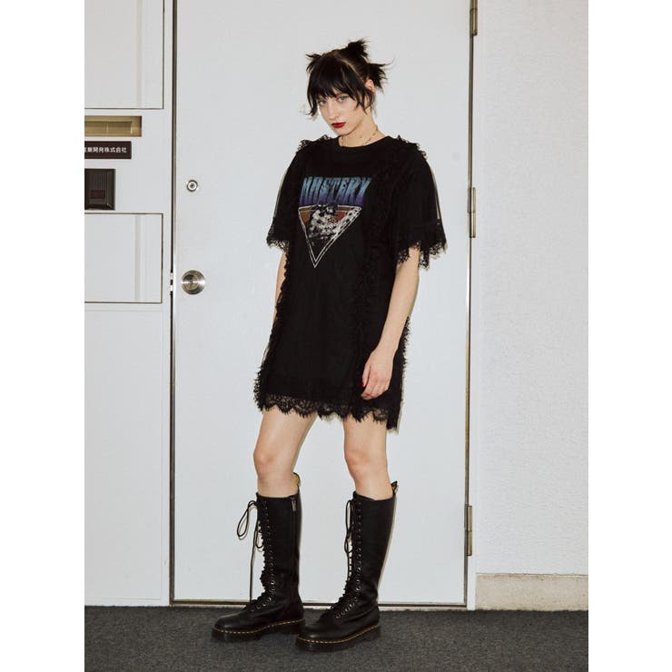 リメイクロックミニワンピース[品番：MKSW0050522]｜jouetie