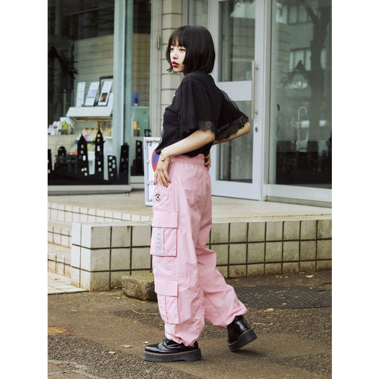 ナイロンルーズカーゴパンツ[品番：MKSW0050526]｜jouetie（ジュエティ