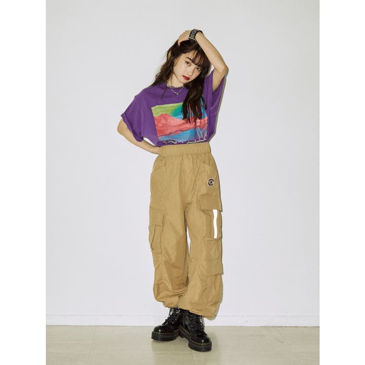 ナイロンルーズカーゴパンツ[品番：MKSW0050526]｜jouetie