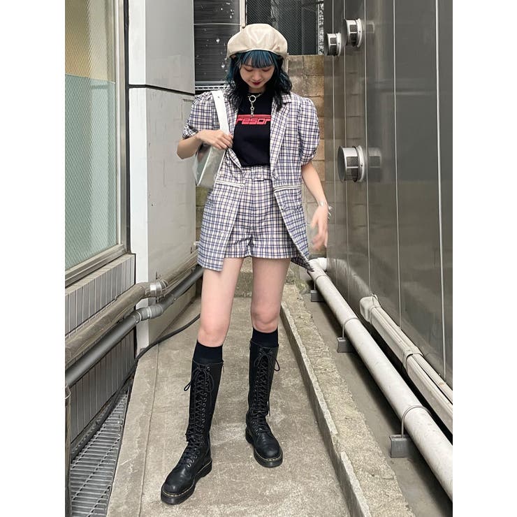 パターンハイウエストキュロット【セットアップ対応】[品番