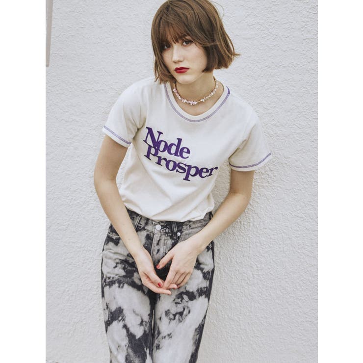 ロゴステッチTシャツ[品番：MKSW0050288]｜jouetie（ジュエティ