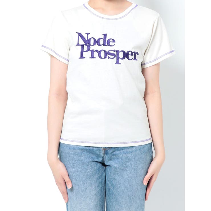 ロゴステッチTシャツ[品番：MKSW0050288]｜jouetie（ジュエティ