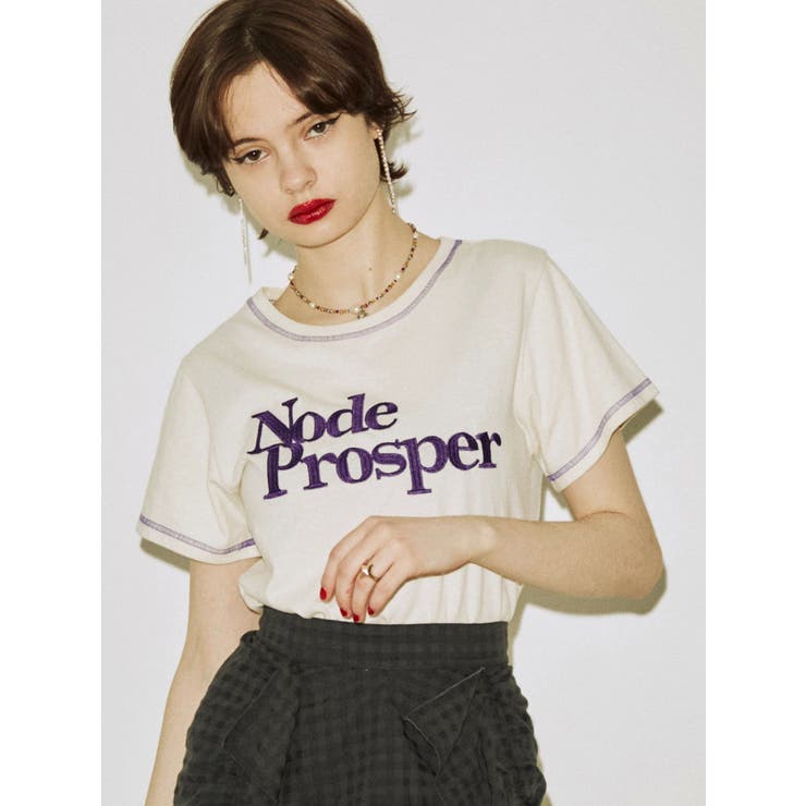 ロゴステッチTシャツ[品番：MKSW0050288]｜jouetie（ジュエティ