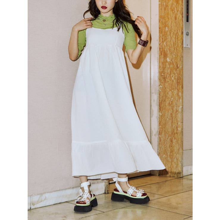 レイヤードキャミワンピース【セットアイテム】[品番：MKSW0051469