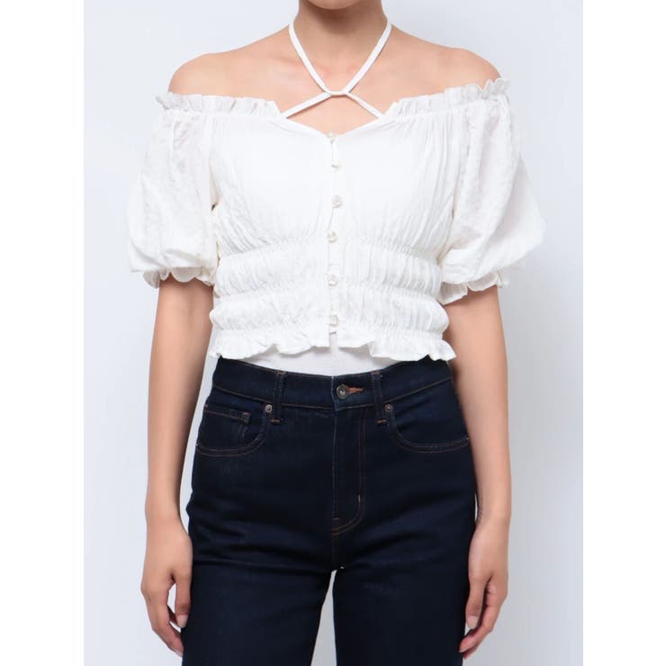 COEL 2wayオフショルブラウス ホワイト 新品 COEL ブラウス シャツ 2WAYオフショルブラウス レディース