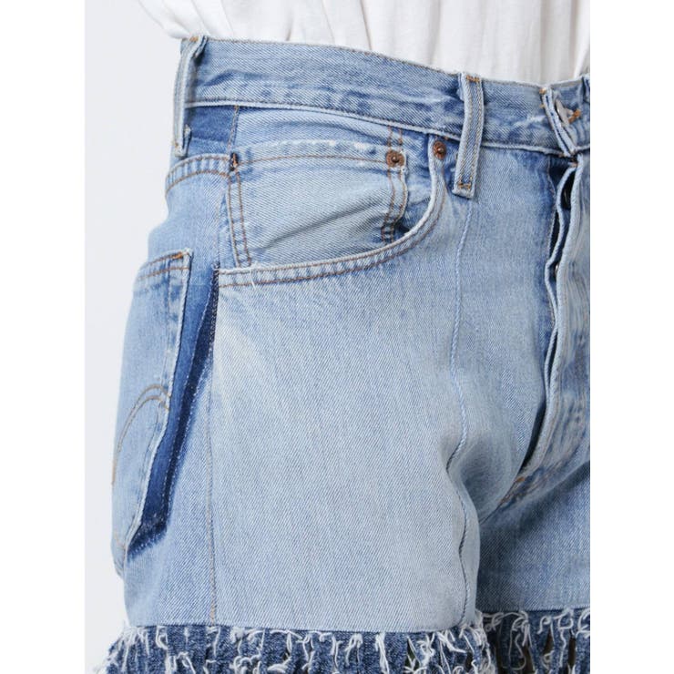 【POSTOKYO】デニムカモフラドッキングパン | jouetie | 詳細画像6 