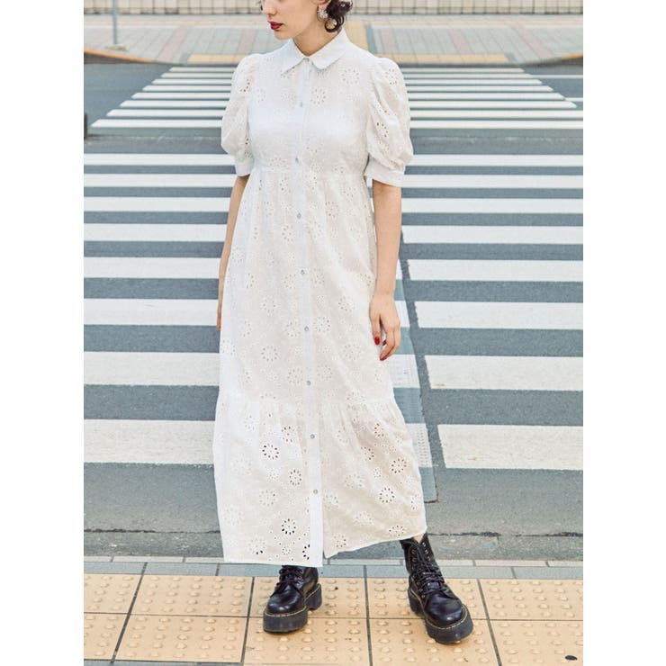 コットンレースワンピース[品番：MKSW0051734]｜jouetie（ジュエティ