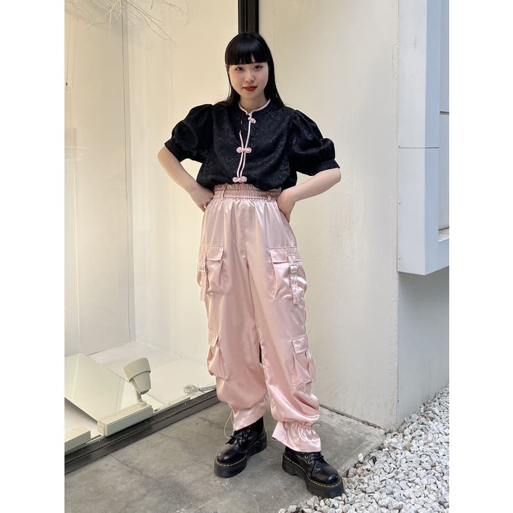 jouetie サテンカーゴパンツ jouetie（ジュエティ）の「サテンカーゴパンツ（カーゴパンツ