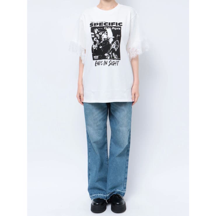 ドッキングレースロックTシャツ[品番：MKSW0052602]｜jouetie