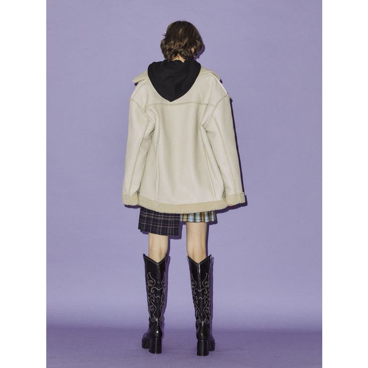 フェイクムートンチャイナジャケット[品番：MKSW0053771]｜jouetie