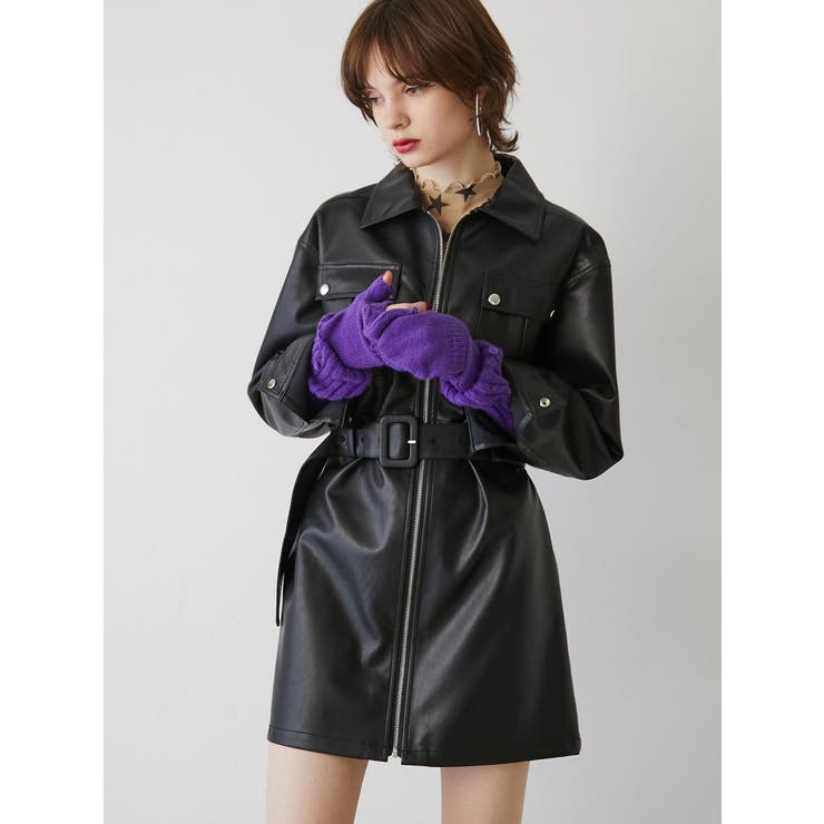 ジュエティ ワンピース jouetie×HTH】スリットニットワンピース【コラボ】（ワンピース