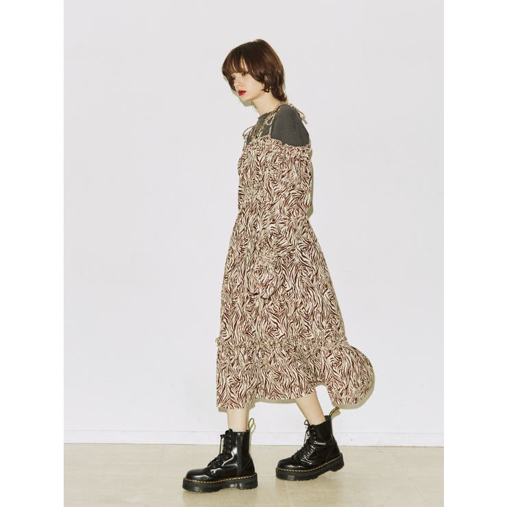 2WAYオフショルロングワンピース[品番：MKSW0053776]｜jouetie