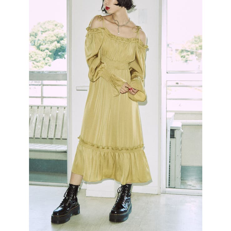 2WAYオフショルロングワンピース [品番：MKSW0053776]｜jouetie（ジュエティ）のレディースファッション通販｜SHOPLIST（ショップリスト）