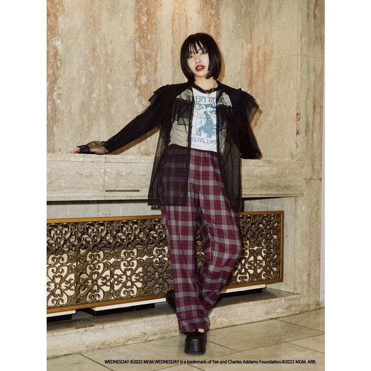 シアーフリルブラウス【コラボ】[品番：MKSW0054140]｜jouetie