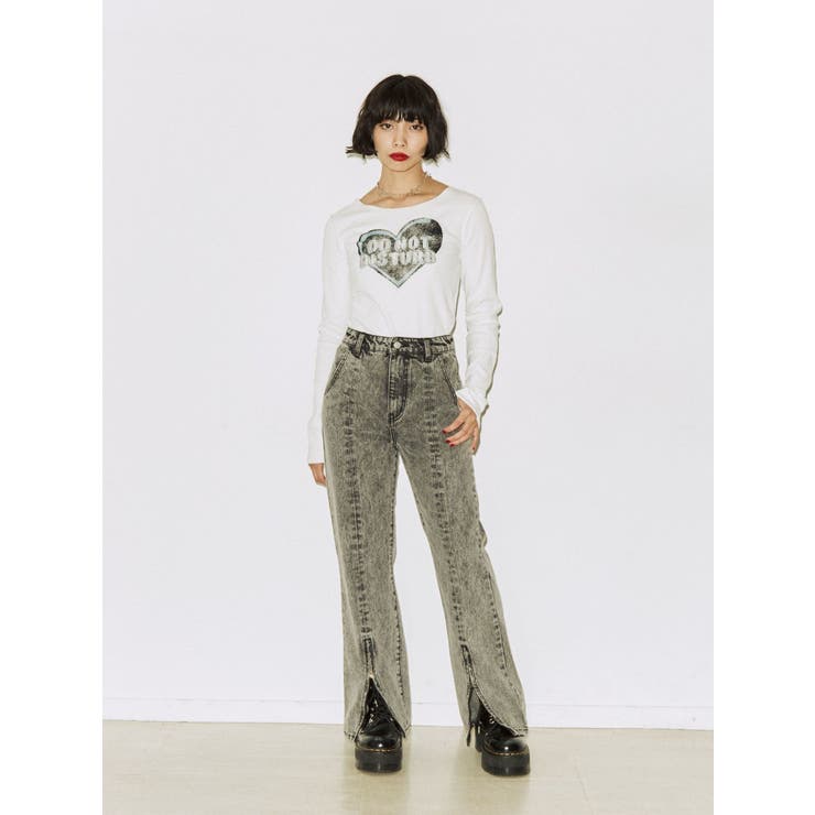 フロントジップデニム フロントジップ デニム フロントZIPデニム[品番：MKSW0053993]｜jouetie（ジュエティ）の