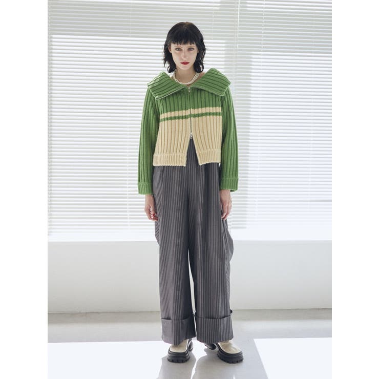 ジュモー マルチWAYダブルZIPニット[品番：MKSW0054344]｜jouetie（ジュエティ