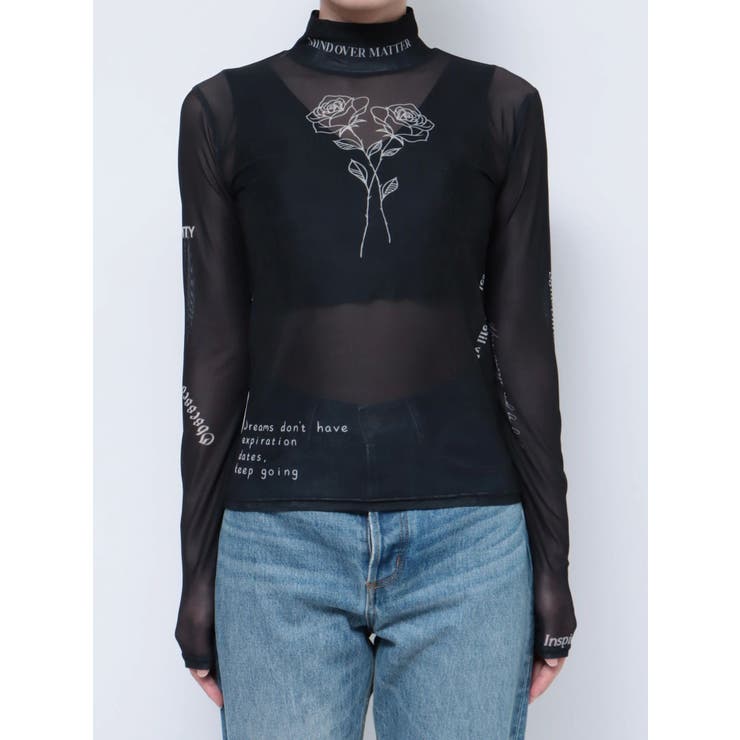 タイムセール❣️新品未使用　タグ付き❣️アンジェリーナ　ジャガードシアートップス 新品未使用 タグ付き❣️アンジェリーナ ジャガードシアー