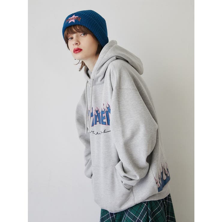 パープル】【別注】THRASHER フーディ[品番：MKSW0054655]｜jouetie