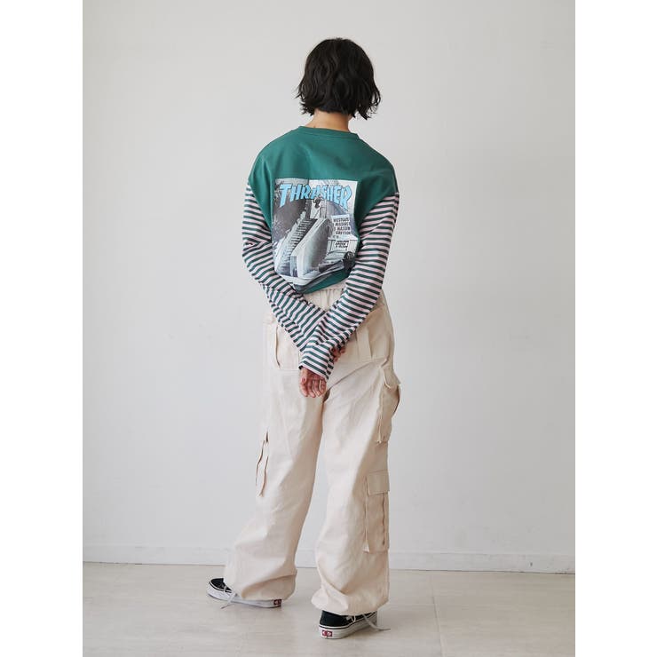 jouetie × THRASHER ボーダー L/S TEE ブラック 新品 jouetie THRASHER コラボ ボーダー ロンT - メルカリ