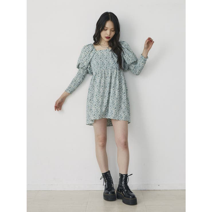 ふかもえず　超美品　elves quendi 50サイズ エレファントスリーブミニワンピース[品番：MKSW0056524