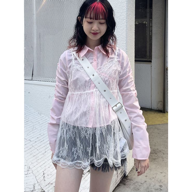 アシメシャーリングシャツ[品番：MKSW0056285]｜jouetie（ジュエティ