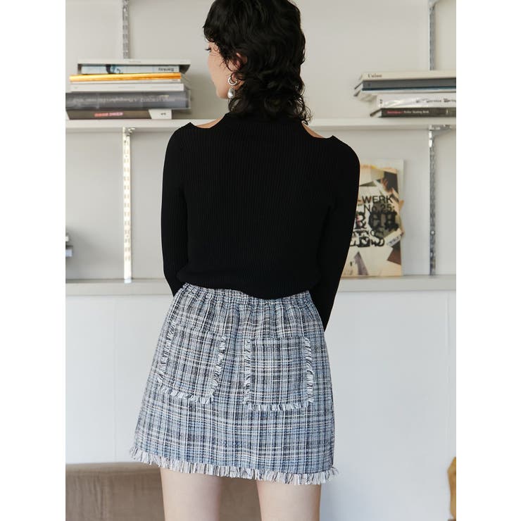 ツイードラップスカパン【セットアップ対応】[品番：MKSW0056658