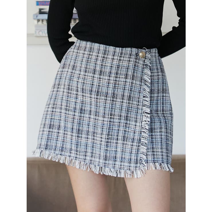 ツイードラップスカパン【セットアップ対応】[品番：MKSW0056658