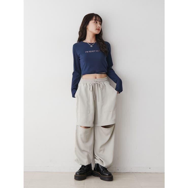 2WAYZIPパンツ[品番：MKSW0056660]｜jouetie（ジュエティ