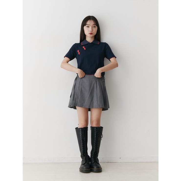 チャイナポロトップス[品番：MKSW0056536]｜jouetie（ジュエティ