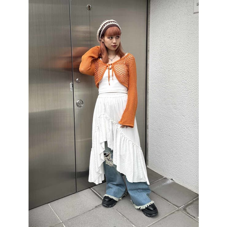 メッシュニットボレロ[品番：MKSW0056147]｜jouetie（ジュエティ）の