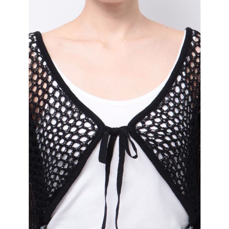 メッシュニットボレロ[品番：MKSW0056147]｜jouetie（ジュエティ）の