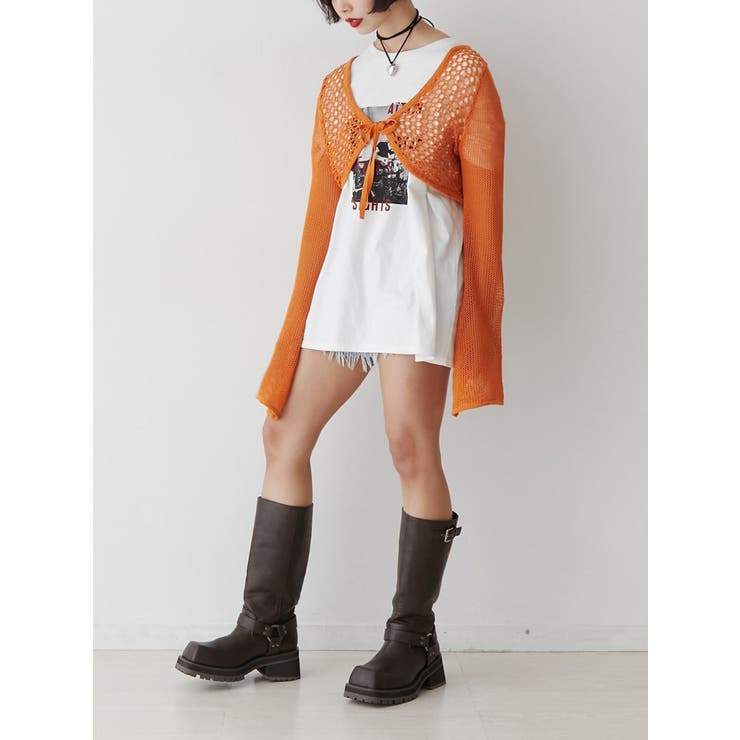 メッシュニットボレロ[品番：MKSW0056147]｜jouetie（ジュエティ）の