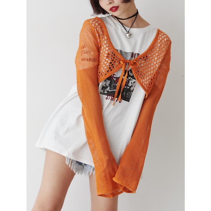 メッシュニットボレロ[品番：MKSW0056147]｜jouetie（ジュエティ）の