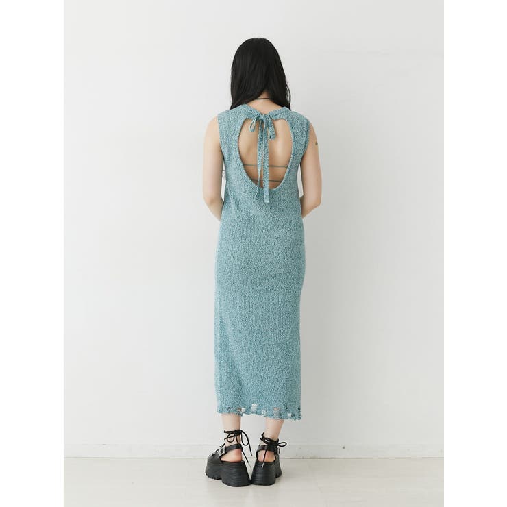 バックオープンサマーニットワンピース | jouetie | 詳細画像32 