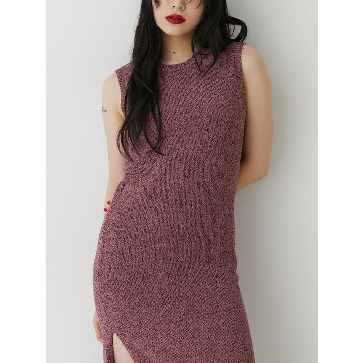 バックオープンサマーニットワンピース | jouetie | 詳細画像7 