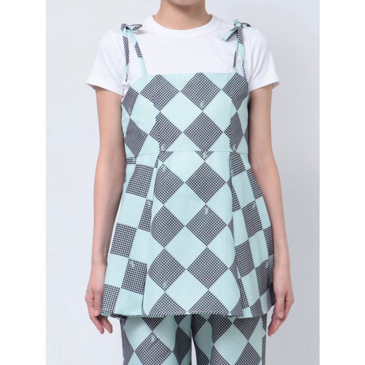 ギンガムパターンキャミチュニック【セットアップ対応】 | jouetie | 詳細画像33 