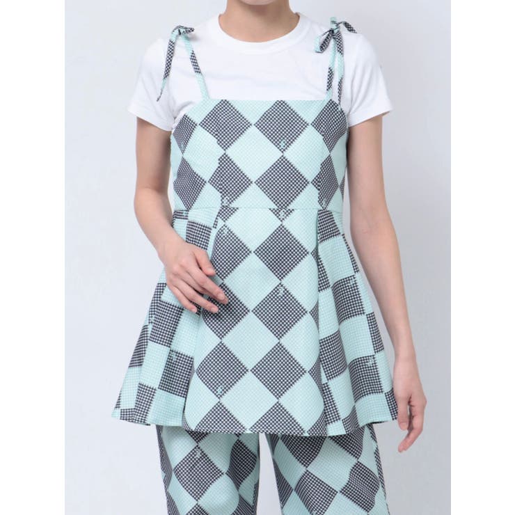 ギンガムパターンキャミチュニック【セットアップ対応】 | jouetie | 詳細画像46 