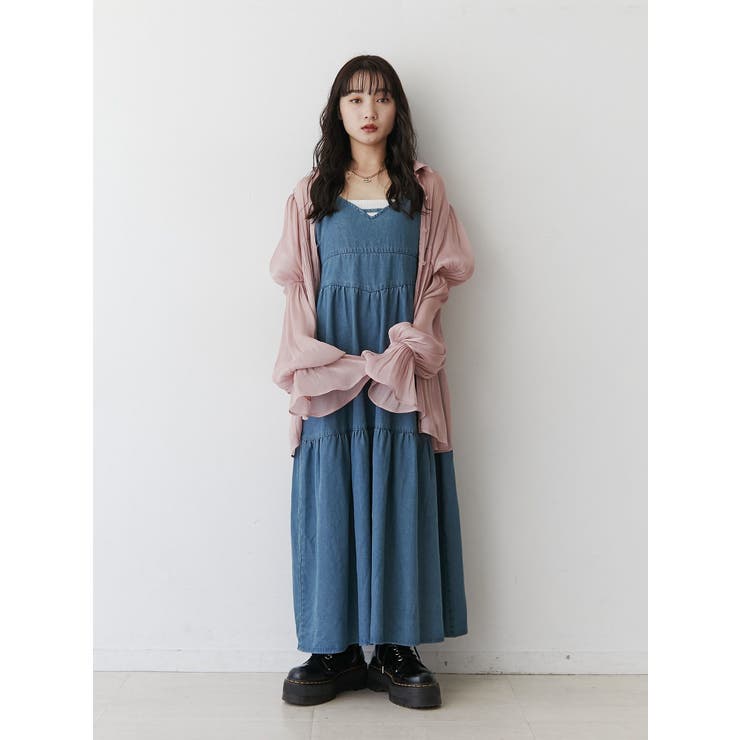 ボリュームスリーブシアーシャツ[品番：MKSW0056666]｜jouetie 