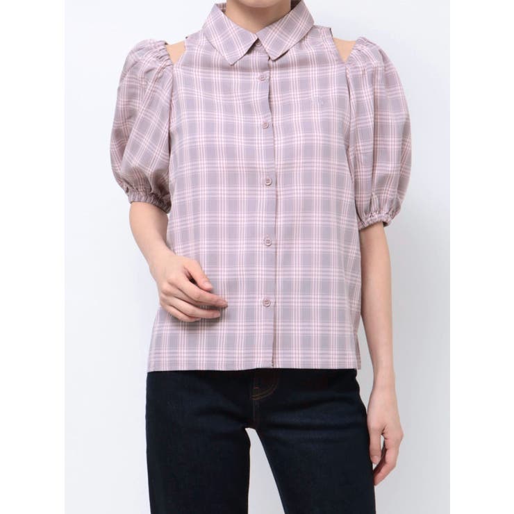 カットアウトバルーンスリーブシャツ | jouetie | 詳細画像20 