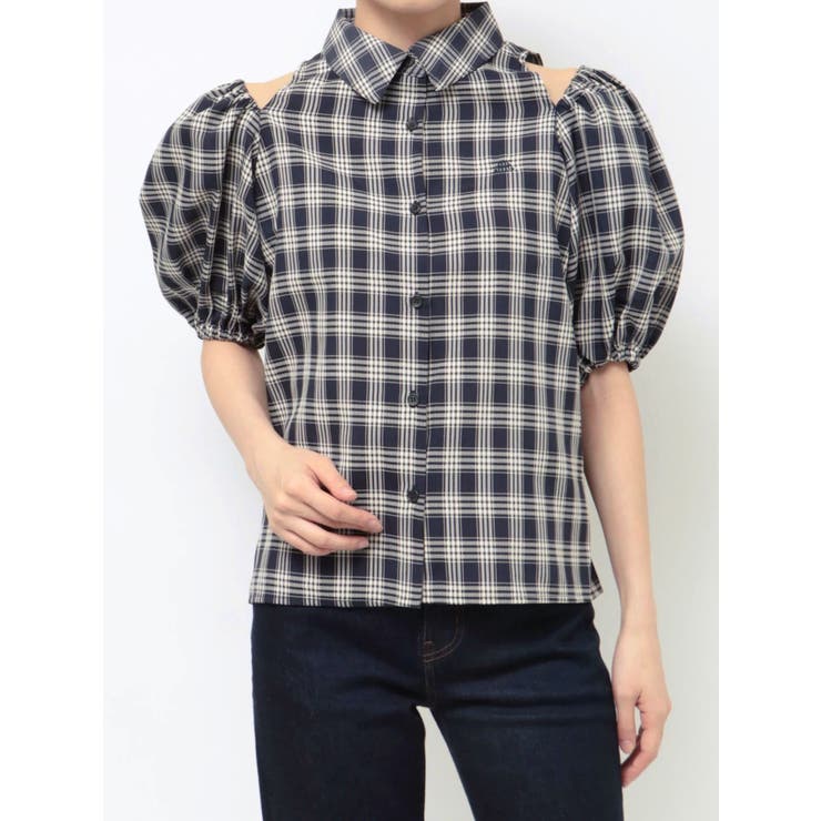 カットアウトバルーンスリーブシャツ | jouetie | 詳細画像21 