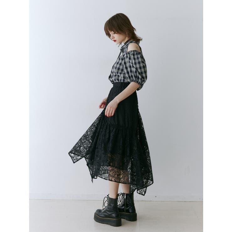 カットアウトバルーンスリーブシャツ | jouetie | 詳細画像23 