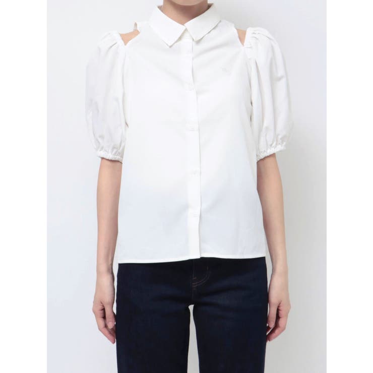 カットアウトバルーンスリーブシャツ | jouetie | 詳細画像25 