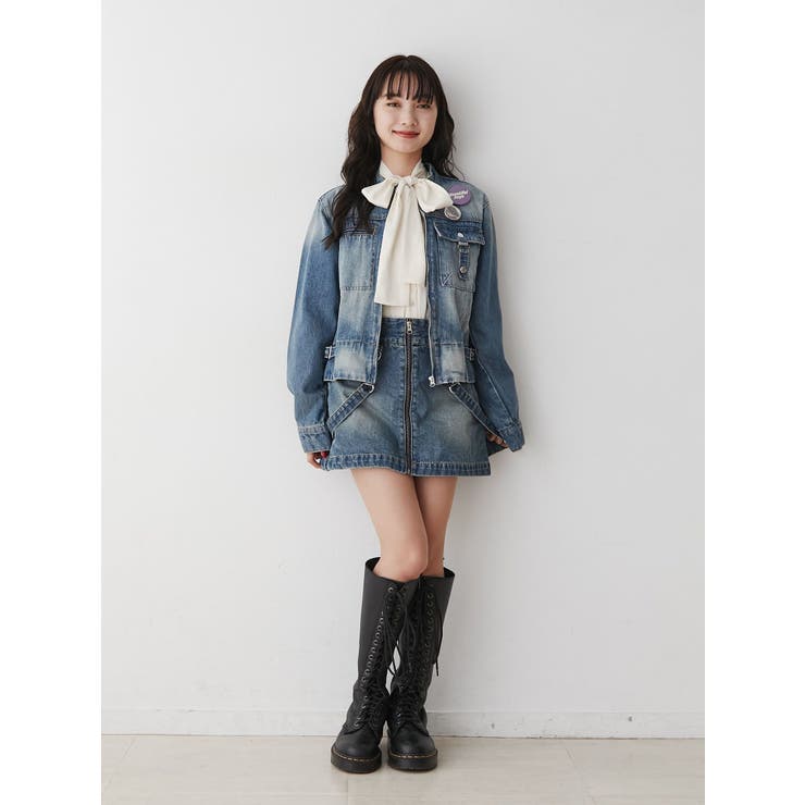 B01154 ジュェティjouetie スーパーストレッチスキニーパンツ