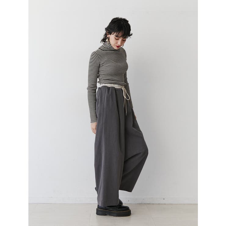 Lohen バイカラーカットオフタックパンツ　サイズ36 LOHEN ローヘン SIDE BOX TUCK PANTS 【2024SS】バイカラー