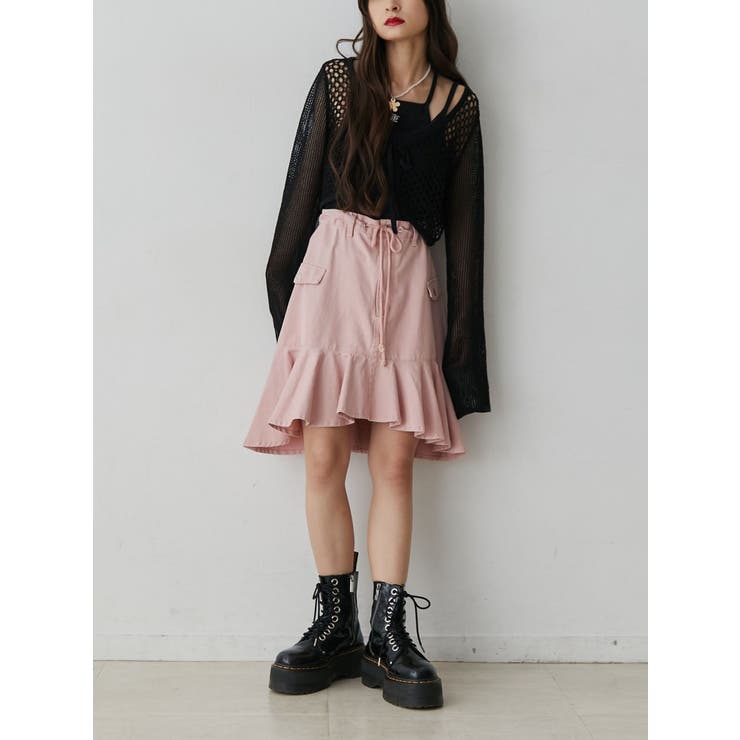 アシメヘムミドルスカート | jouetie | 詳細画像5 