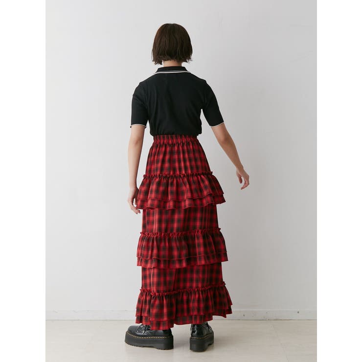 Moda Magico モードマジコ スカート 羊革 スカート フリル