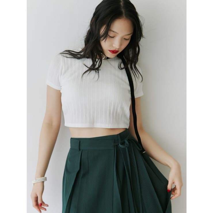 ニーレングスラッププリーツスカート | jouetie | 詳細画像18