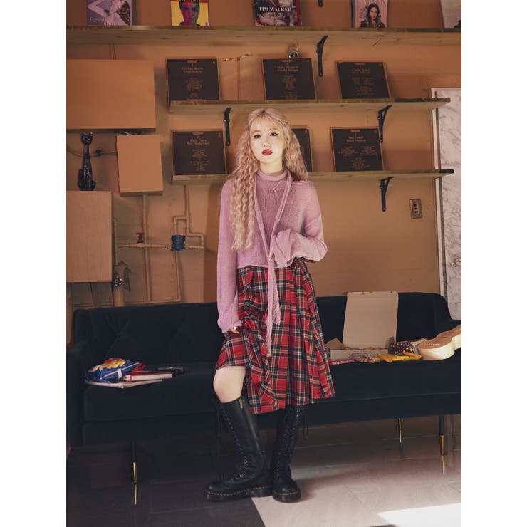 ニーレングスラッププリーツスカート | jouetie | 詳細画像19