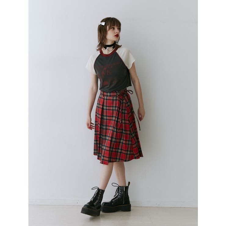 ニーレングスラッププリーツスカート | jouetie | 詳細画像2