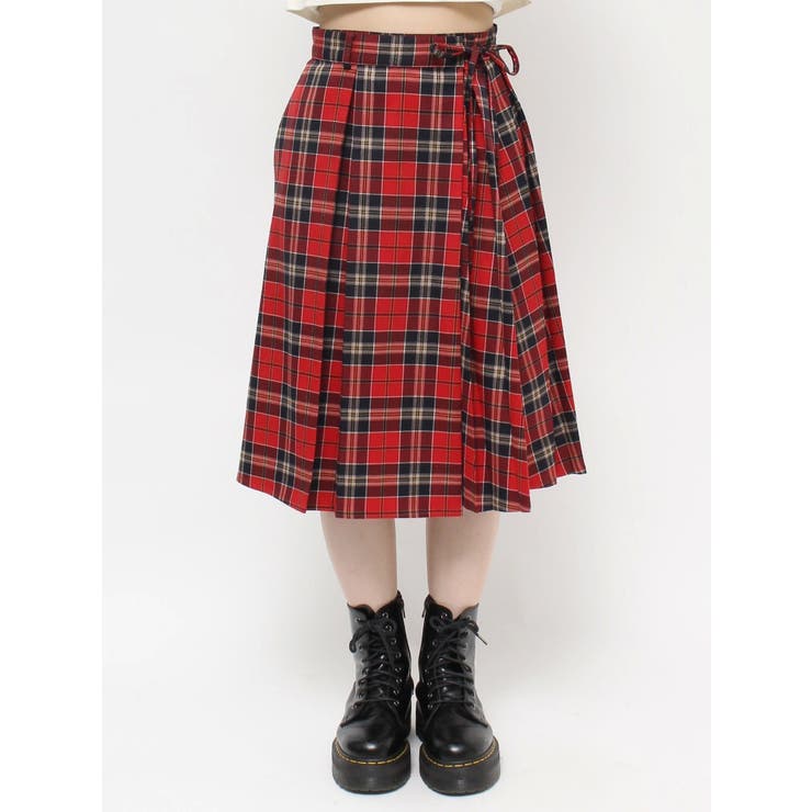 ニーレングスラッププリーツスカート | jouetie | 詳細画像23